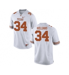 Texas Longhorns 34 Ricky Williams White Nike College Jersey