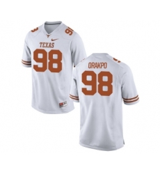 Texas Longhorns 98 Brian Orakpo White Nike College Jersey