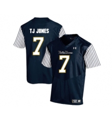 Notre Dame Fighting Irish 7 TJ Jones Navy College Football Jersey