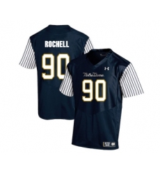 Notre Dame Fighting Irish 90 Isaac Rochell Navy College Football Jersey