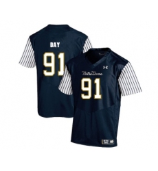 Notre Dame Fighting Irish 91 Sheldon Day Navy College Football Jersey