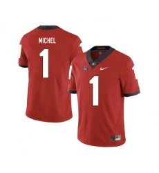 Georgia Bulldogs 1 Sony Michel Red Nike College Football Jersey