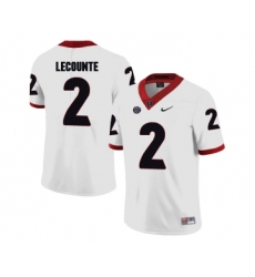 Georgia Bulldogs 2 Richard LeCounte White College Football Jersey