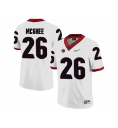 Georgia Bulldogs 26 Tyrique McGhee White College Football Jersey