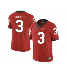 Georgia Bulldogs 3 Todd Gurley II Red Nike College Football Jersey