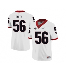 Georgia Bulldogs 56 Garrison Smith White Nike College Football Jersey