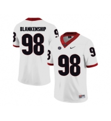 Georgia Bulldogs 98 Rodrigo Blankenship White College Football Jersey