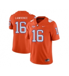 Clemson Tigers 16 Trevor Lawrence Orange Nike College Football Jersey