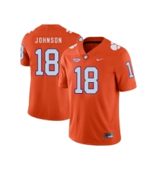 Clemson Tigers 18 Jadar Johnson Orange Nike College Football Jersey