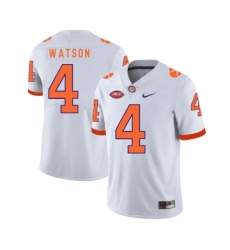 Clemson Tigers 4 Deshaun Watson White Nike College Football Jersey