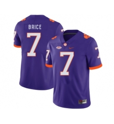 Clemson Tigers 7 Chase Brice Purple Nike College Football Jersey