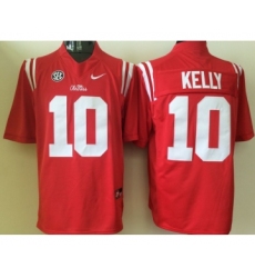 Ole Miss Rebels 10 Chad Kelly Red College Football Jersey