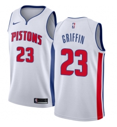 Men's Nike Detroit Pistons #23 Blake Griffin Swingman White NBA Jersey - Association Edition