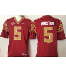 Florida State Seminoles 5 Jameis Winston Red College Football Jersey