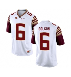 Florida State Seminoles 6 Everett Golson White College Football Jersey