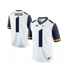 West Virginia Mountaineers 1 Shelton Gibson White College Football Jersey