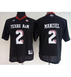 Texas A&M Aggies 2 Johnny Manziel Black College Football Jersey