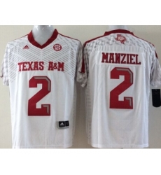 Texas A&M Aggies 2 Johnny Manziel White College Football Jersey