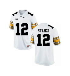 Iowa Hawkeyes 12 Ricky Stanzi White College Football Jersey