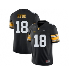 Iowa Hawkeyes 18 Micah Hyde Black College Football Jersey