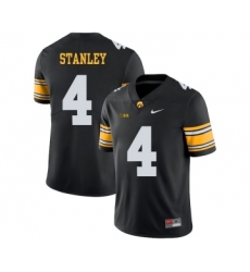 Iowa Hawkeyes 4 Nathan Stanley Black College Football Jersey