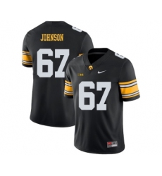 Iowa Hawkeyes 67 Jaleel Johnson Black College Football Jersey