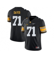 Iowa Hawkeyes 71 Carl Davis Black College Football Jersey