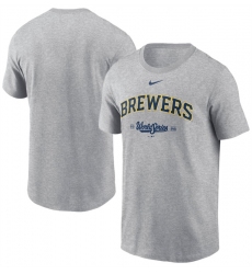 Men's Milwaukee Brewers Heather Gray 2026 World Series T-Shirt