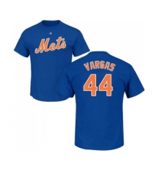 Baseball New York Mets #44 Jason Vargas Royal Blue Name & Number T-Shirt