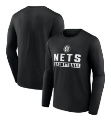 Men's Brooklyn Nets Black Let's Go Long Sleeve T-Shirt