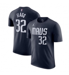 Men's Dallas Mavericks #32 Cooper Flagg Navy 2025 Draft First Round Pick Statement Edition Name & Number T-Shirt