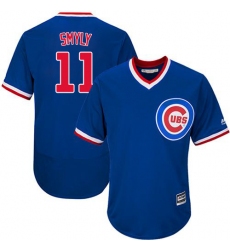 Men's Majestic Chicago Cubs #11 Drew Smyly Royal Blue Cooperstown Flexbase Authentic Collection MLB Jersey
