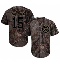 Men's Majestic Chicago Cubs #15 Brandon Morrow Authentic Camo Realtree Collection Flex Base MLB Jersey