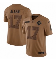 Men's Buffalo Bills #17 Josh Allen Nike Brown 2023 Salute To Service Limited Jersey