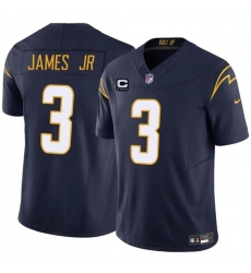 Men's Los Angeles Chargers #3 Derwin James Jr. Navy 2024 F.U.S.E. With 4-Star C Vapor Untouchable Limited Stitched Jersey