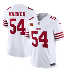 Men's San Francisco 49ers #54 Fred Warner White 2024 F.U.S.E. With 4-Star C Vapor Untouchable Limited Football Stitched Jersey