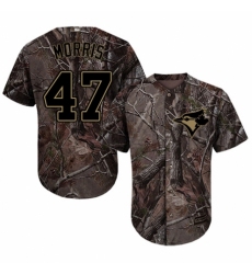 Men's Majestic Toronto Blue Jays #47 Jack Morris Authentic Camo Realtree Collection Flex Base MLB Jersey