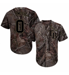 Men's Majestic Tampa Bay Rays #0 Mallex Smith Authentic Camo Realtree Collection Flex Base MLB Jersey