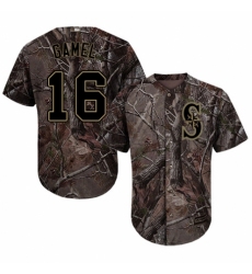 Youth Majestic Seattle Mariners #16 Ben Gamel Authentic Camo Realtree Collection Flex Base MLB Jersey