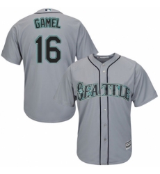 Youth Majestic Seattle Mariners #16 Ben Gamel Authentic Grey Road Cool Base MLB Jersey