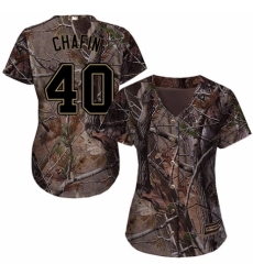 Women's Majestic Arizona Diamondbacks #40 Andrew Chafin Authentic Camo Realtree Collection Flex Base MLB Jersey