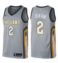 Women's Nike Cleveland Cavaliers #2 Collin Sexton Swingman Gray NBA Jersey - City Edition