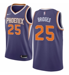 Men's Nike Phoenix Suns #25 Mikal Bridges Swingman Purple NBA Jersey - Icon Edition