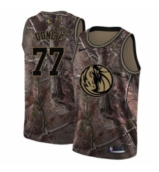 Women's Nike Dallas Mavericks #77 Luka Doncic Swingman Camo Realtree Collection NBA Jersey