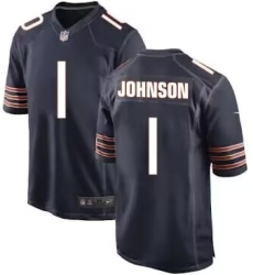 Men's Chicago Bears #1 Jaylon Johnson Navy Stitched Game Football Jersey 