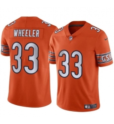 Men's Chicago Bears #33 Ian Wheeler Orange Vapor Football Stitched Jersey