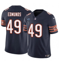 Men's Chicago Bears #49 Tremaine Edmunds Navy 2024 F.U.S.E. With 2-star C Vapor Untouchable Limited Football Stitched Jersey