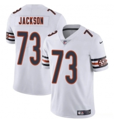 Men's Chicago Bears #73 Jonah Jackson White 2025 Vapor Football Stitched Jersey