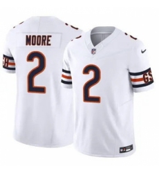 Youth Chicago Bears #2 DJ Moore White Vapor Limited Stitched NFL Jersey