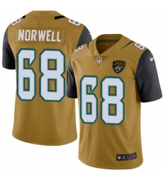 Youth Nike Jacksonville Jaguars #68 Andrew Norwell Limited Gold Rush Vapor Untouchable NFL Jersey